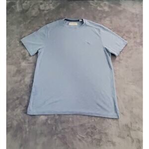 Tommy Bahama Mens Sz L Blue Modal Crewneck Beach Casual Shirt Summer C25-40